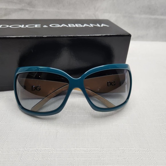 Dolce & Gabbana Accessories - Dolce & Gabbana Turquois Crystal Sunglasses DG 6042-B 810/8G w Case Box Plastic